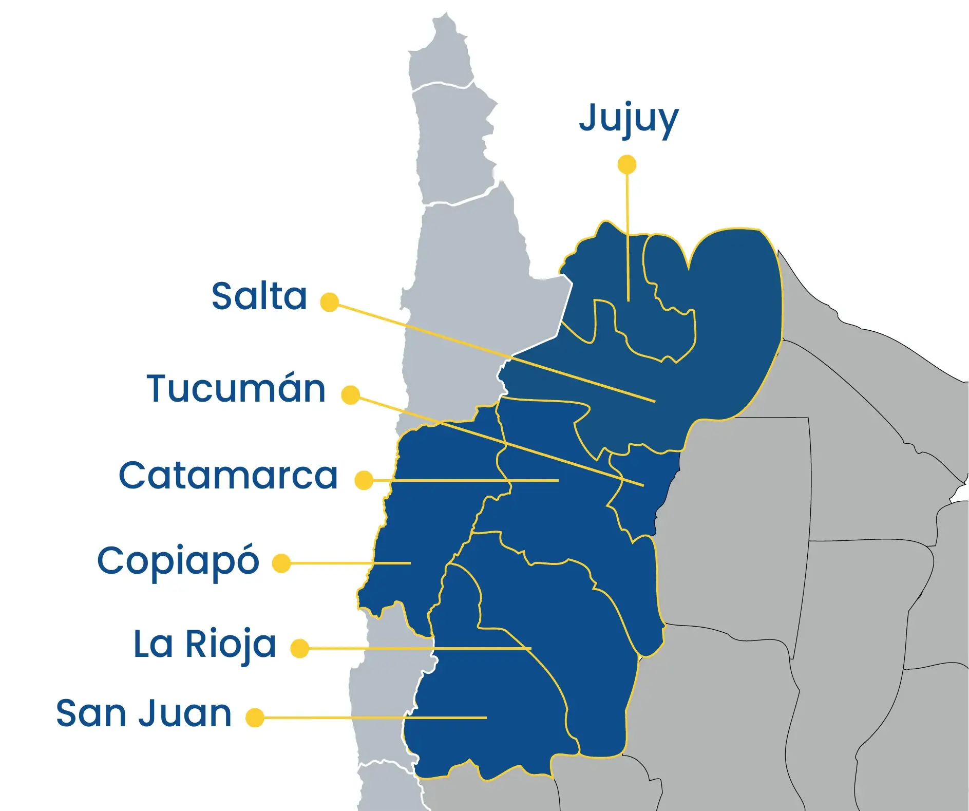 Mapa de ubicaciones de Grupo AGV